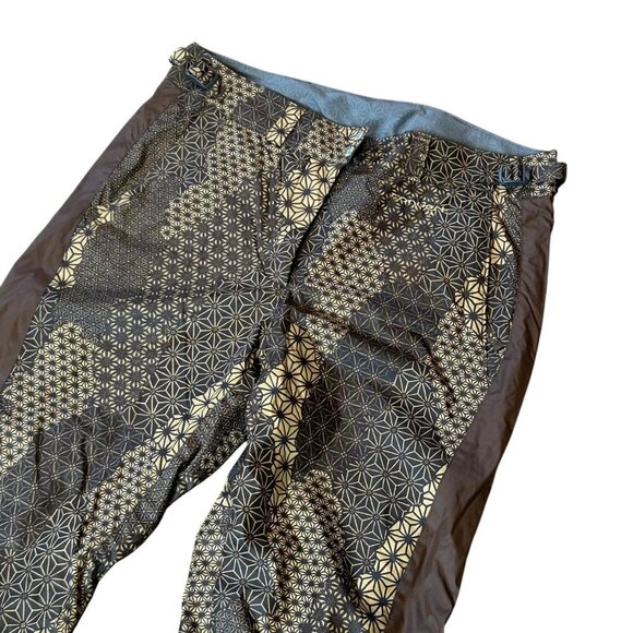 Columbia Boardwear Brown Convert Snowboard Ski Patchwork Pants Size Medium - Picture 2 of 13